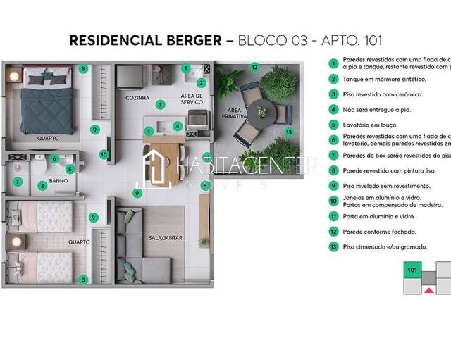 #9 - Apartamento para Venda em Blumenau - SC